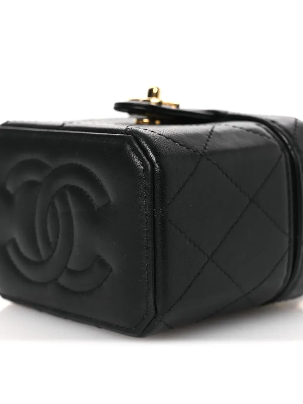 Chanel Lambskin Quilted Vanity Clutch #322878C19B